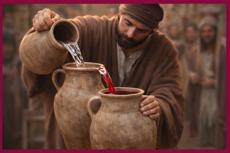 Bild: 02_diener_fuellt_wasser (Quelle: pixabay.com)